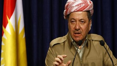 الزعيم الكردى مسعود بارزاني