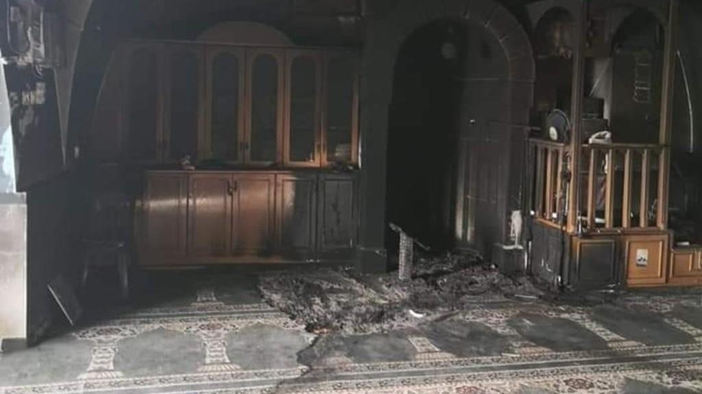 حريق مسجد بالقدس