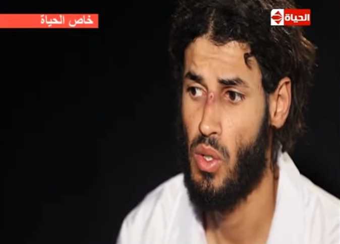 لقاء أذاعته قناة «الحياة» مع الإرهابي الليبي عبد الرحيم المسماري الذي القى القبض عليه خلال عملية الواحات