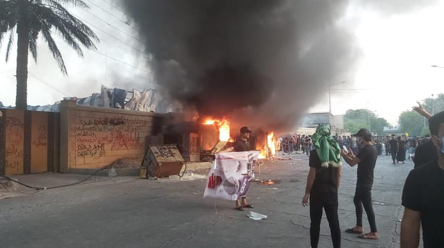 حريق قناة دجلة