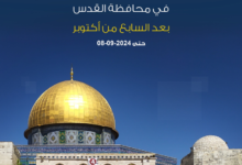 تقرير محافظة القدس